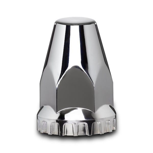 Roadmaster 33mm or 32mm x 4-3/4in Chrome ABS push on nut cover 111PFL-PN - main